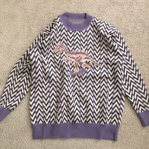 T-Rex 🦖 patterned sweater in size M
